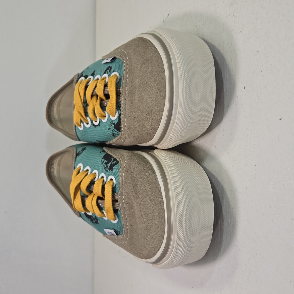 Vans Vault OG Sk8 Monkey Lo-Top Dune Tan & Blue Sneakers Mens 6½ Women's 8 - Picture 3 of 12